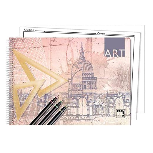 Pacsa 18848 - Bloc de dibujo, tamaño folio, micro recuadro, 20 hojas, 140 g