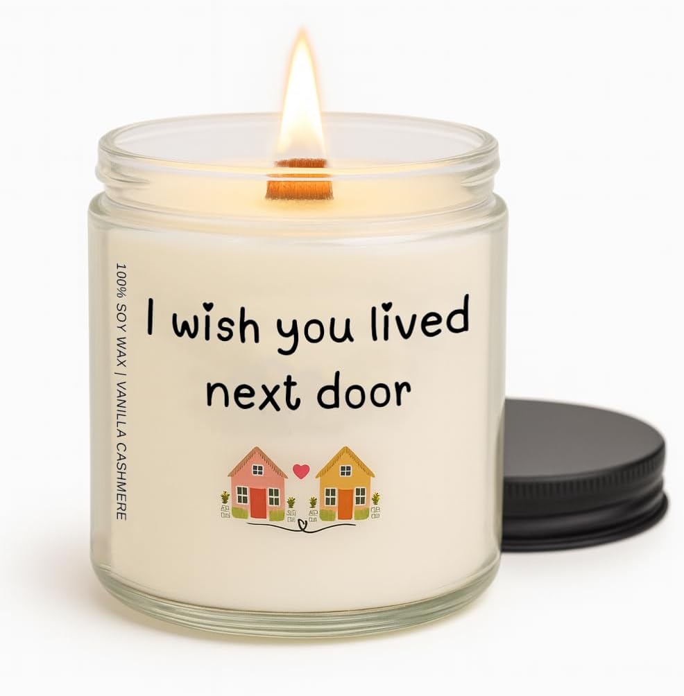 Best Friend Gift for Women Sisters, Besties Christmas Stocking Stuffers Unique Friendship Gift for Best Friend– Vanilla Cashmere Scented – Hand-Poured Soy Candle-with Crackle Wood Wick - Image 2