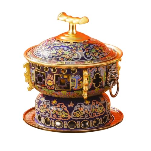 Olla china de cobre para 2-4 personas color azul miniatura 1