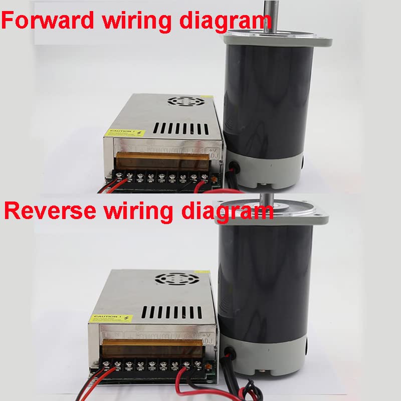 Davitu DC Motor - 120W micro DC permanent magnet motor 12V24V adjust speed motor 1800rpm high speed reverse motor - (Speed(RPM): 1800rpm, Voltage(V): 12V)