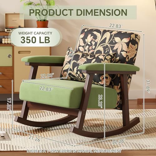 Sillón Reclinable Tela Verde Menta miniatura 2