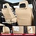 FREESOO Custom Fit Car Seat Covers Full Set for Jeep Grand Cherokee Seat Covers 2011-2021, Luxury Leather Seat Covers for SUV, Waterproof Car Cushion Protector Accessories (Beige)