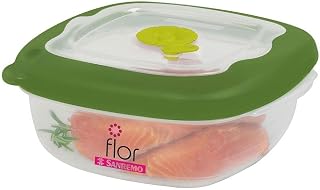 Sanremo - Pote Hermético Plástico Quadrado de 920ml, Linha