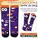 Jamntower Christmas Crazy Silly Socks Monster Wacky Funny 3D Eyes Novelty Fashion Cartoon Fuzzy Christmas Stockings Gifts(Orange,M,Ghost)