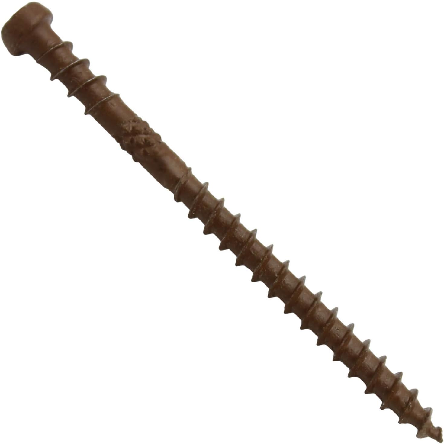 Jake Sales #10 x 2-3/4" Mocha Colored Composite Decking Wood Screw with Torx/Star Drive Head - Exterior Coated - ACQ Lumber Compatible - 5 POUNDS ~350 Screws