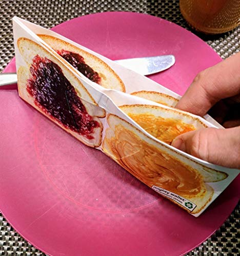 Image of mighty wallet - Ultra Slim Minimalist Tyvek Wallet for Men, Thin Front Pocket Card Holder, Tear Resistant Lightweight Bifold, Original Paper Wallet - PBJ Sandwich