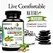 The Original Natural Muscle Relax AM-PM 24/7 Day or Night Relaxant from Catalina Naturals with Magnesium for Calmness - 60 Count