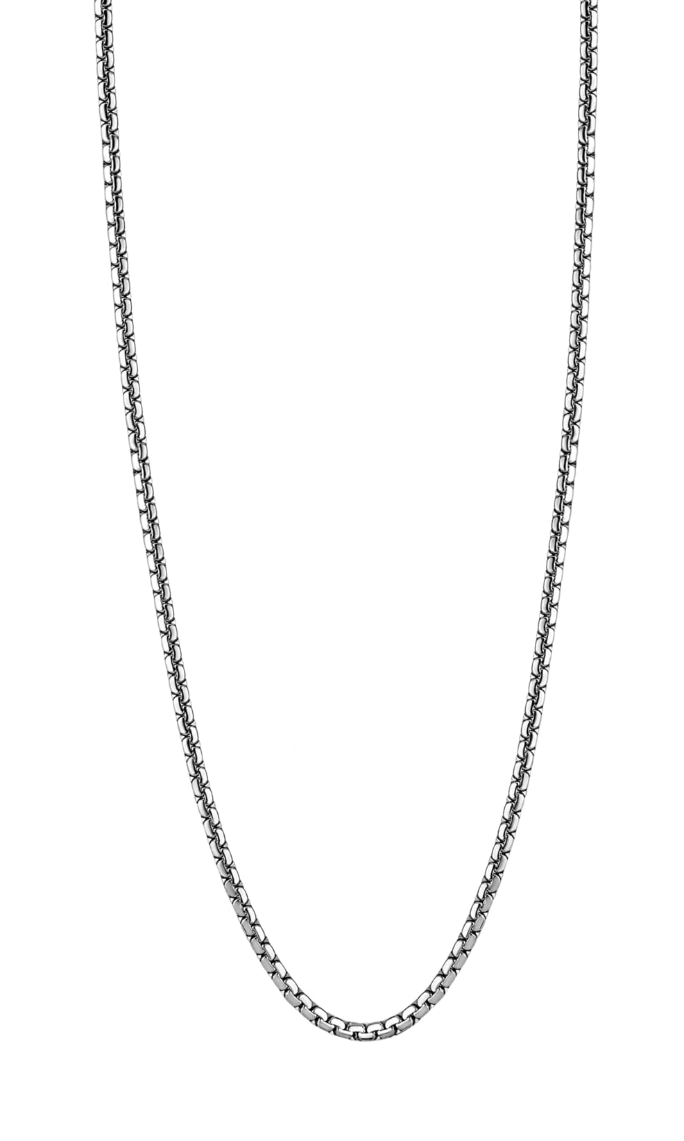 LOTUS STYLE Collar modelo LS1682-1/3 de la colección Men In Black en acero para caballero