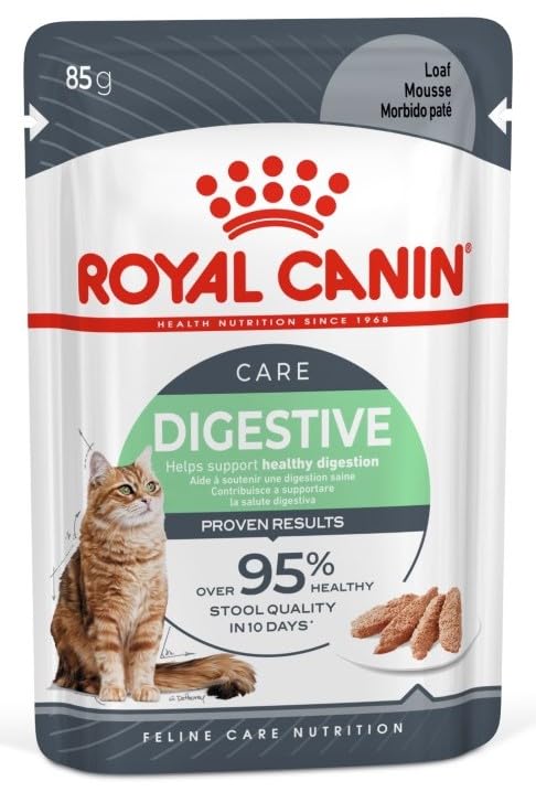 Ração Úmida Digestive Care Chunks in Gravy Para Gatos Adultos 85g...