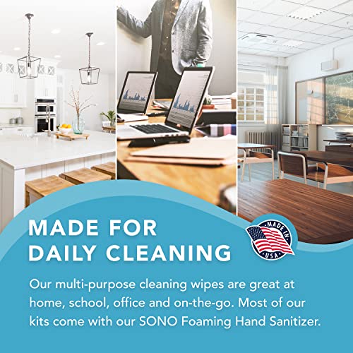 SONO-Disinfecting-Wipes-Medical-Grade-Alcohol-Free-No-Bleach-Multi-Surface-Cleaning-Wipes-for-Home-School-Office-160-CT-Pack-of-2