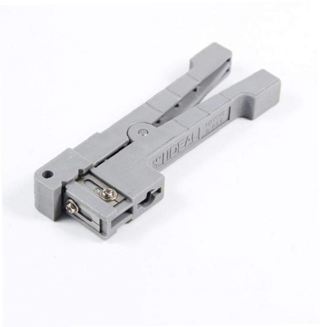 Hotaden Fiber Optic Cable Stripping Tool Fiber Optic Stripper Ideal 45-162 Coaxial Cable Stripper