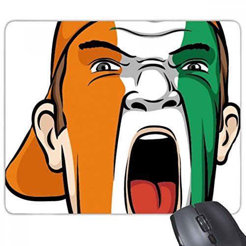Tapis de souris drapeau Côte d'Ivoire antidérapant pour animer votre bureau au quotidien