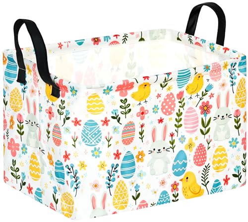 Image of Gift Toy Storage Basket for Girls and Boys, Storage Organizer for Nursery Hamper Home Bedroom Laundry Hamper Shelf Easter Baskets
