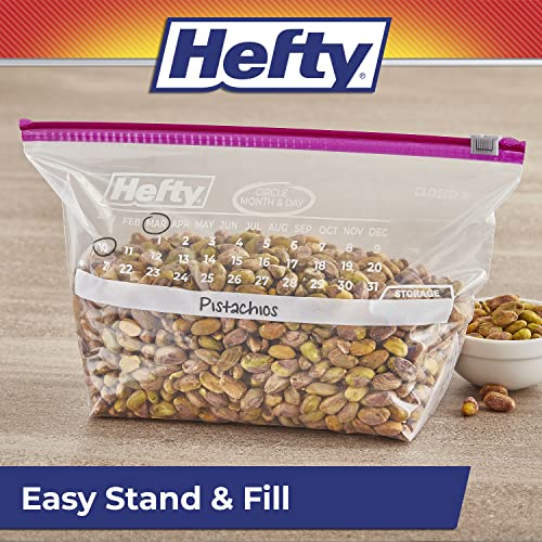 Hefty Calendar Slider Storage Bags, Half Gallon Size, 4pk, 32ct (128 Total) - image 8