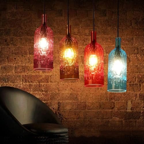 Plafonnier rétro de bouteille de vin pour illuminer vos souvenirs