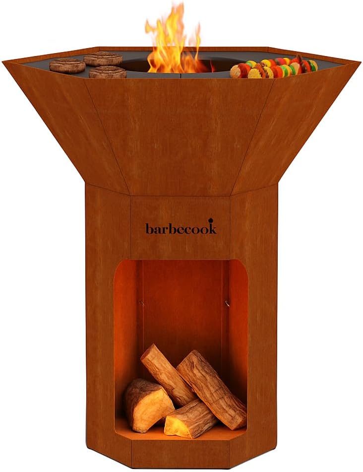 Barbecook Nestor Brasero Corten grand format premium