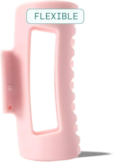 Mello medium pink flexible hair claw clip