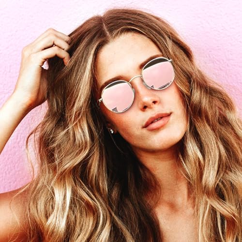 Joopin Vintage Round Sunglasses for Women, Retro Trendy Polarized Sun Glasses UV400 Protection, Circle Shades Men Sunnies4