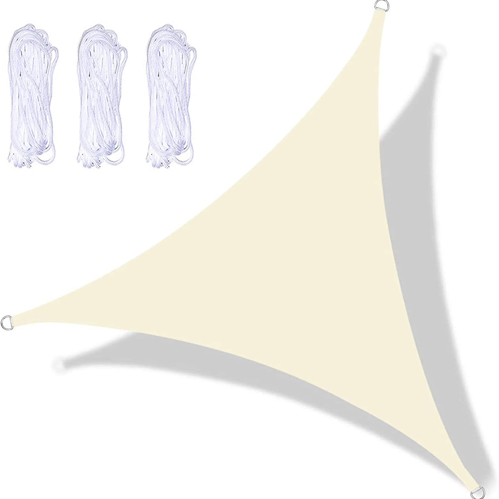 Voile d'ombrage triangulaire 4x4m imperméable pour terrasse
