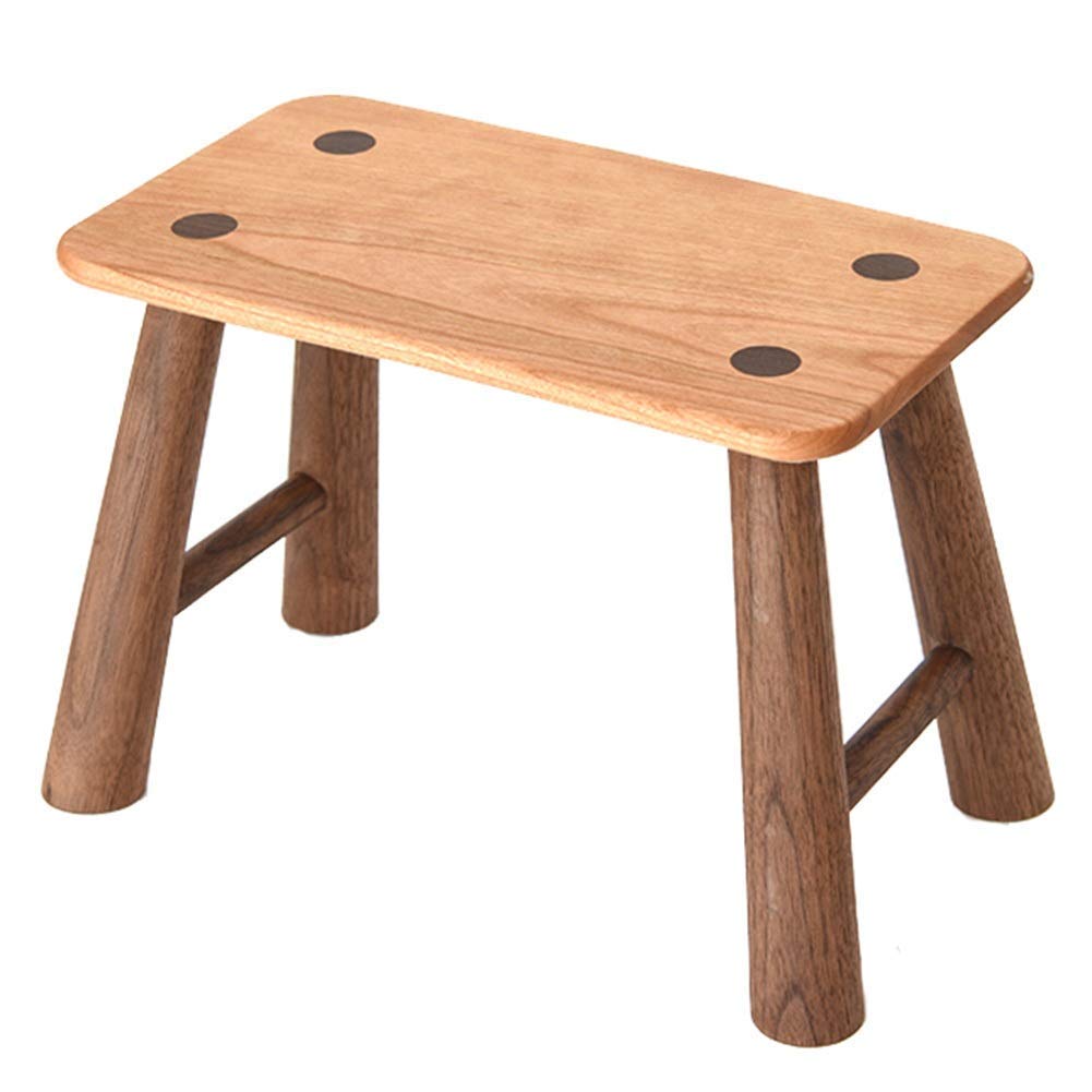 Reposapiés de madera maciza MU 28x16x20 cm para niños en casa