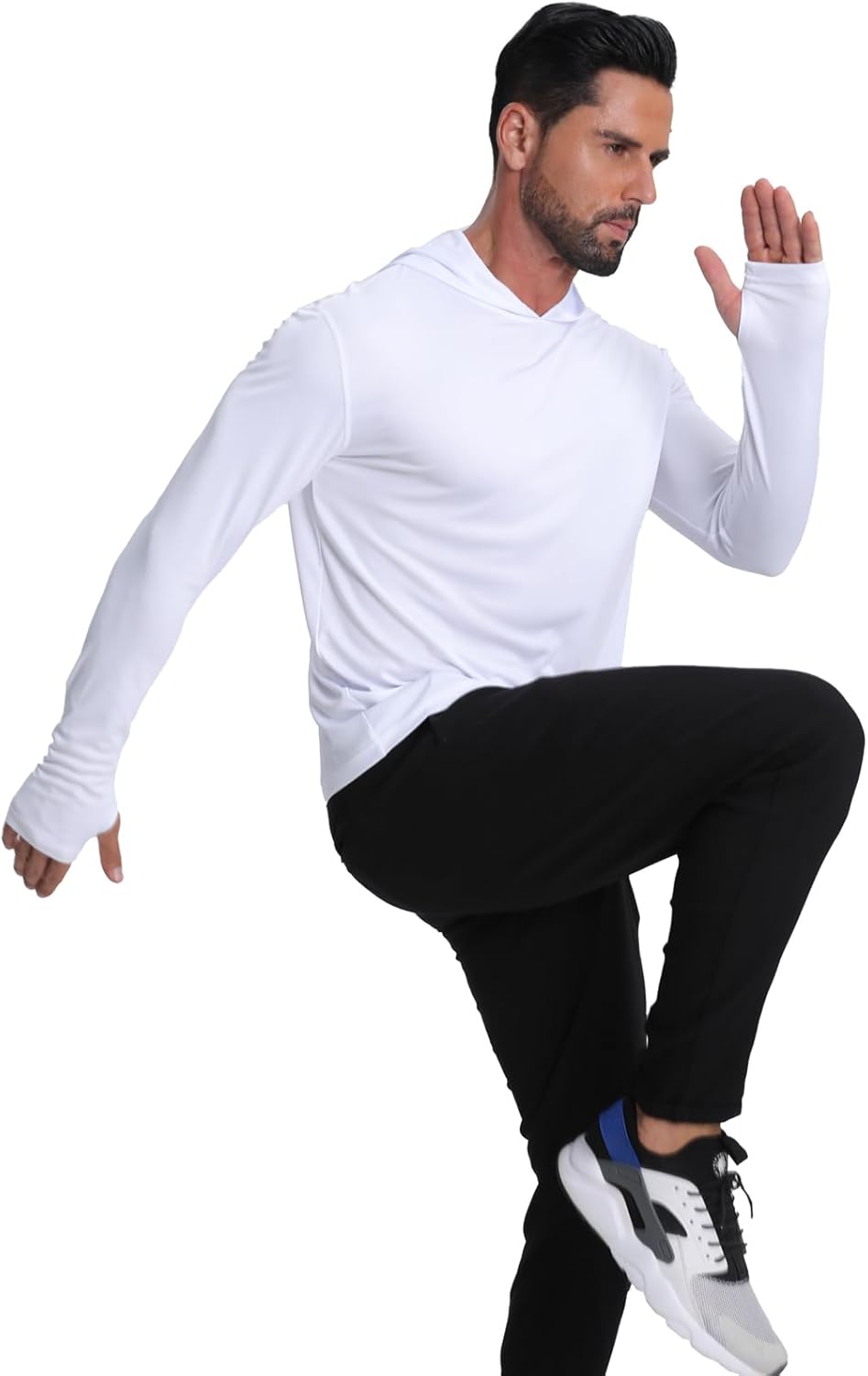 Men's Fishing Hoodie Shirts 4 Pack/5 Pack Sun Protection UPF 50+ Running Swimming Rash Guard Shirt - Image 8