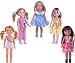 XADP 5 Sets Doll Clothes Dresses Clothing for 14 Inch and 14.5 Inch Dolls, American Girl Wellie Wishers Doll