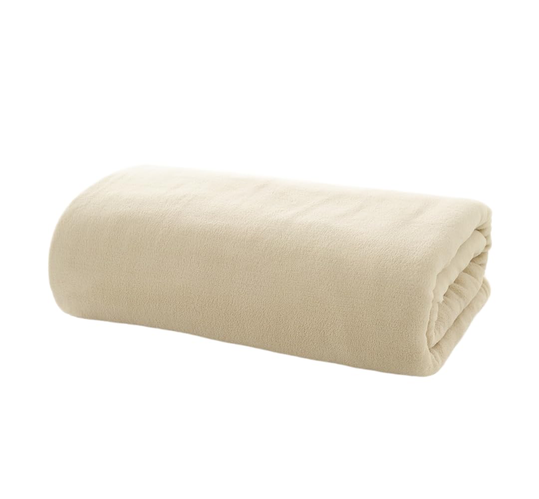 Deyongs Unisex White "The Big One" Ultra-Soft Plush Throw – 230X270cm Oversized Fleece Blanket In 230Cm X 270Cm