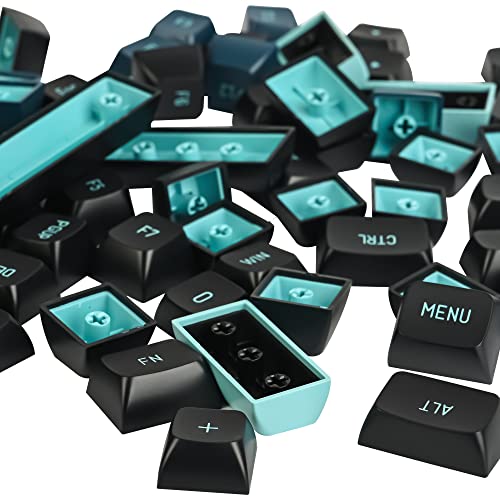 Image of Guffercty kred Custom Keycaps CSA Profile 160 Keys Keycaps ABS Double-Shot with ANSI Layout & ISO Layout Kit for Cherry MX Gateron Kailh TTC Holy Panda Switches (Monster)