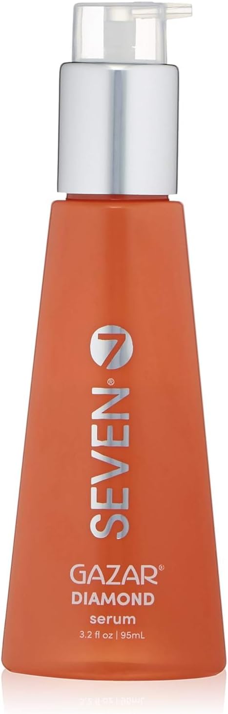 Gazar Diamond Hair Serum for Frizzy and Damaged Hair Care, Anti Frizz, Smoothing, Shine Booster with Coconut & Macadamia Oil, Adds Heat Protection, Made in USA, 3.2oz