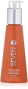 SEVEN Gazar Diamond Hair Serum for Frizzy and Damaged Hair Care, Anti Frizz, Smoothing, Shine Booster with Coconut & Macadamia Oil, Adds Heat Protection, Made in USA, 3.2oz