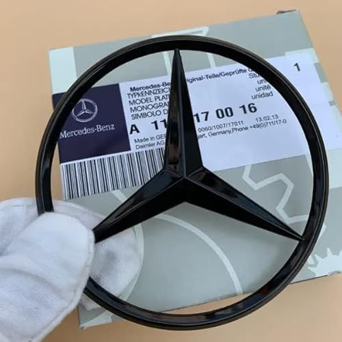 3.54 Inch Fit Fuck Trunk Emblem,Car Emblem Side Fender Trunk Decal, Automotive Decoration Accessories (Bright Black)