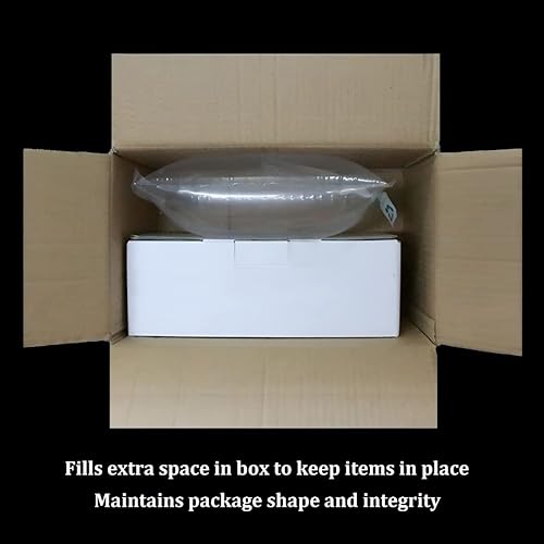 Miniatura 4 de Paquete de 100 bolsas inflables de plástico transparente de 7.9 x 9.8 pulgadas, almohadas de aire, bolsas de amortiguación, amortiguación de relleno