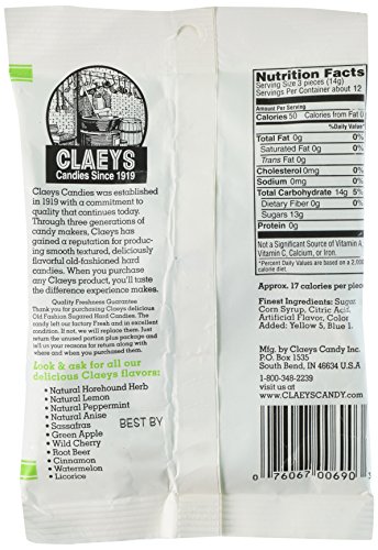 Claey's Green Apple Hard Candy (2 Bags) #TOP1