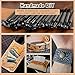 20 PCS Leather Stamping Tools, Different Shape Saddle Making Stamp Punch Set, Carving Leather Craft Stamp Tools for Craft DIY Working
