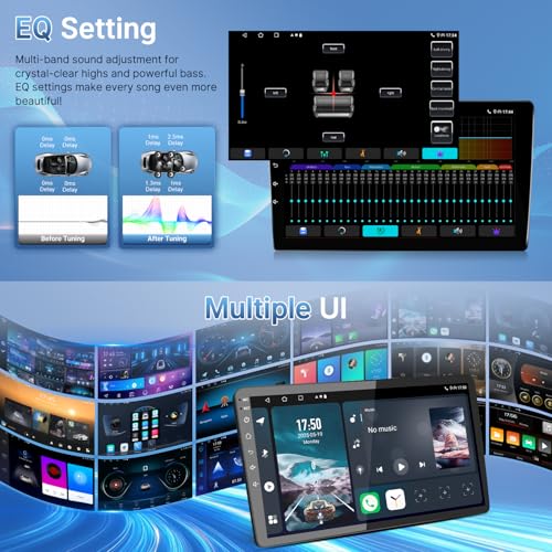 Leadfan 4G 64G Car Radio for Honda Civic 2006 2007 2008 2009 2010 2011 with Wireless Carplay Android Auto, GPS Navigation SWC FM Bluetooth Backup Camera (9IN, Support Airbag,4+64G) by Leadfan - Used condition - Image 8