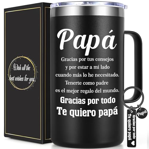 Lifecapido Papa Gifts from Daughter Son Wife, Papa 20oz Regalos P...