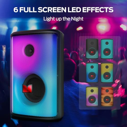 image for Monster Sparkle Bluetooth Speaker Loud, 120W Peak Portable Speaker wit