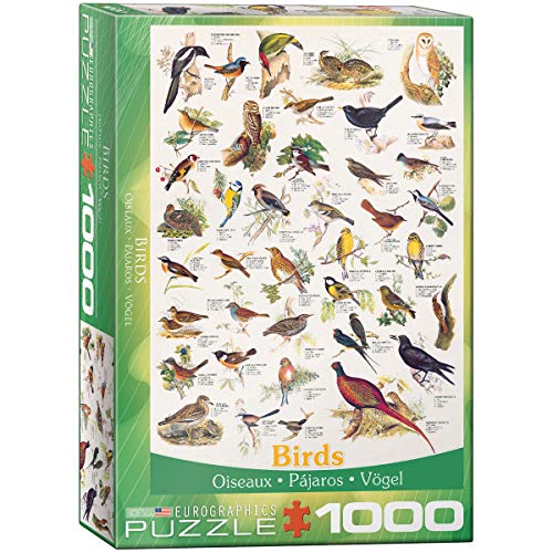 EuroGraphics Birds Fields and Gardens Puzzle (1000-Piece) (6000-1259)