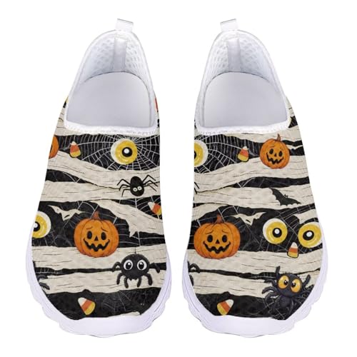 Jeiento Running Shoes for Women Men Athletic Walking Sneakers,Fall Leaf Shoes,Halloween Shoes for Hiking Walking Sports Travel Jogging Shoes - Main Image