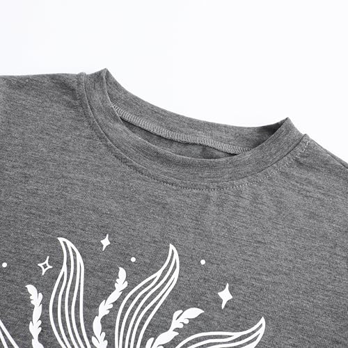 Girls Cute Summer Graphic Tees Short Sleeve Round Neck T Shirts Tops for Teens3