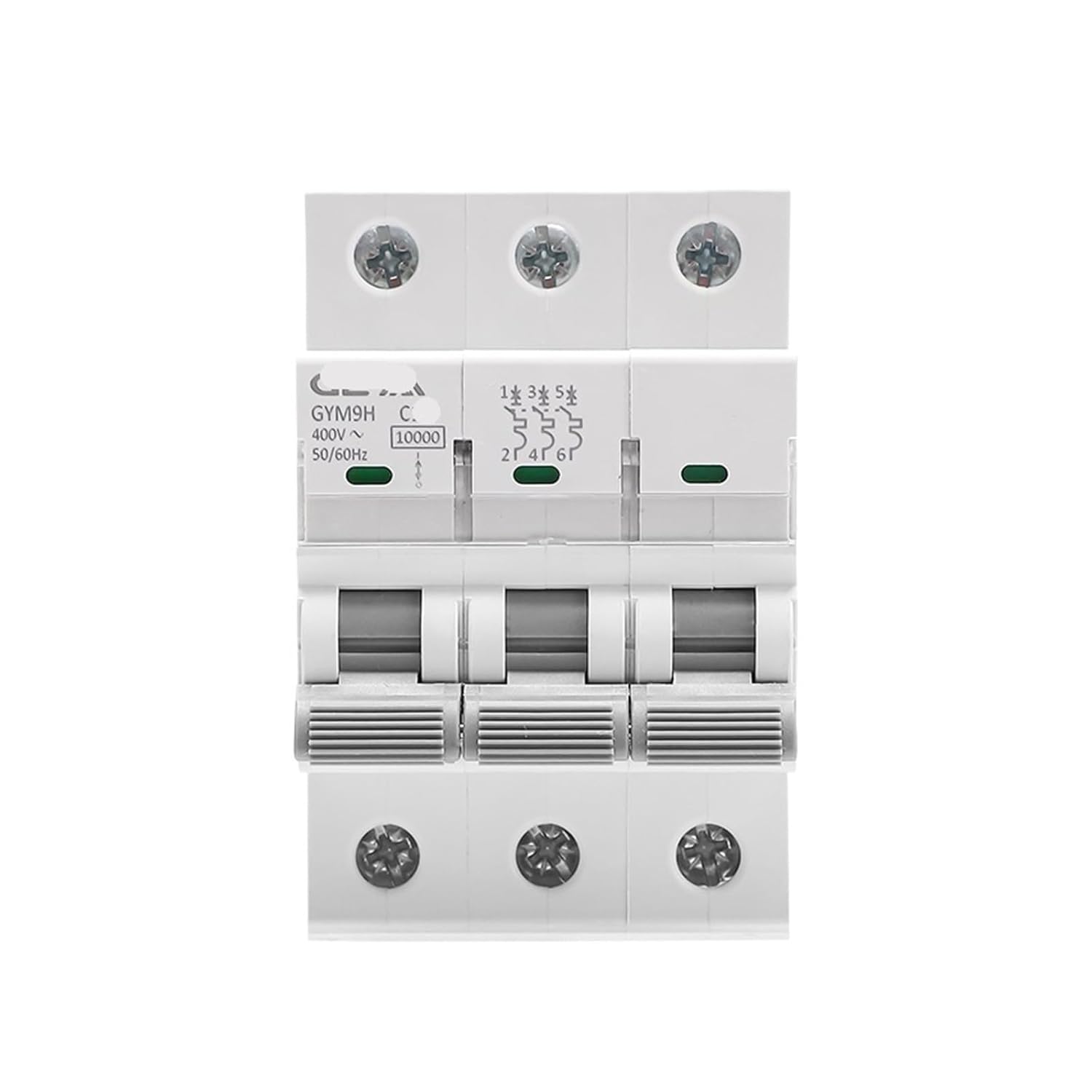 GYM9H 10KA 3P 4P 6A 10A 16A 20A 25A 32A 40A 50A 63A Circuit Breaker 230V 400V C Curve(3 Pole C Curve,40A)
