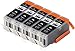 Blake Printing Supply ® 5 Big Black Compatible Ink Cartridges for PIXMA MG7520