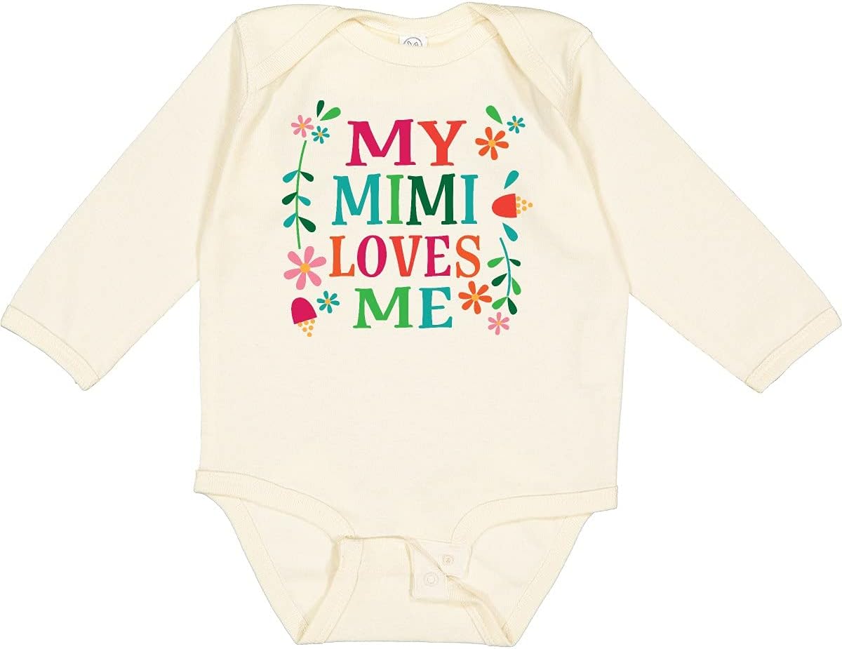 inktastic My Mimi Loves Me Girls Outfit Long Sleeve Creeper