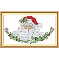 ビンテージ サンタクロース 刺繍アート 約30cm x 40cm ビンテージ サンタクロース 刺繍アート 約30cm x 40cm ビンテージ