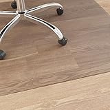 Bodenschutzmatte 90x120 cm für Bürostuhl, Bodenschutz für Hartboden und Teppich, Stuhlunterlage rutschfest, Schreibtischstuhlmatte, langlebig
