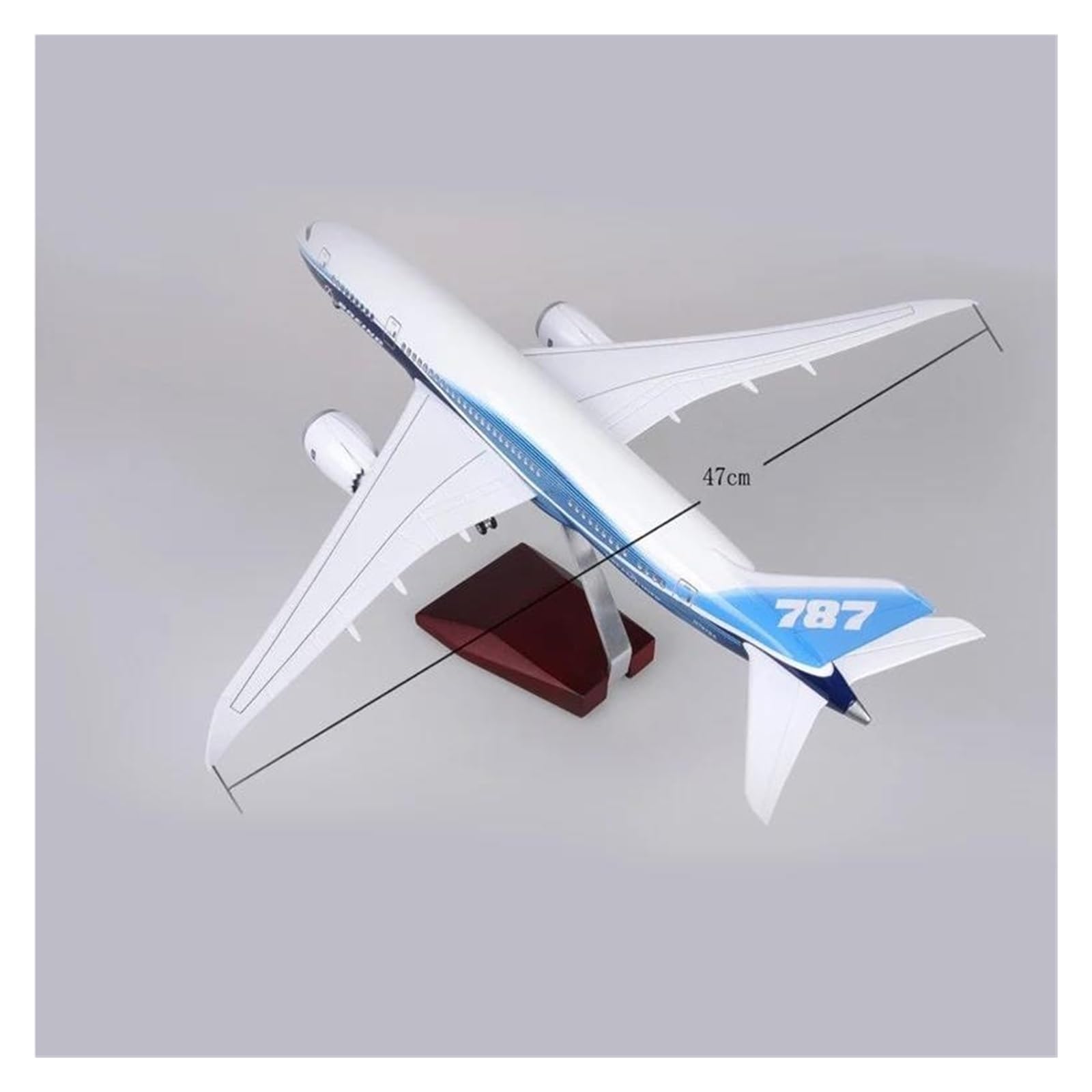 Avión a Escala 1/160 para Boeing 787 Modelo de avión Modelo de avión Modelo de avión de Resina fundida a presión Recuerdos Decorativos Adecuado para exhibición (sin luz)