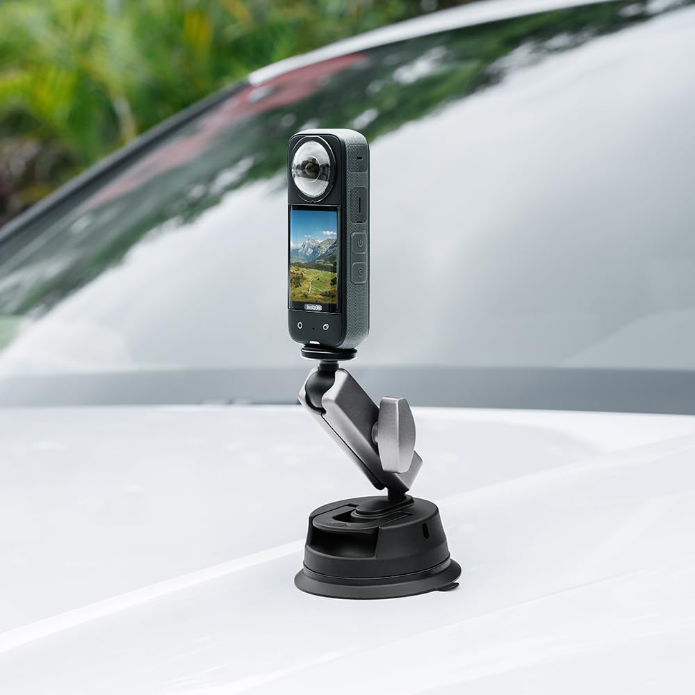 Suction Action Camera Mount,Sturdy Adjustable Multi Device Suction Cup Mount for DJI OSMO Action 5 Pro 4 3, Pocket 3, for Insta360 X4 X3 ACE PRO,for GoPro