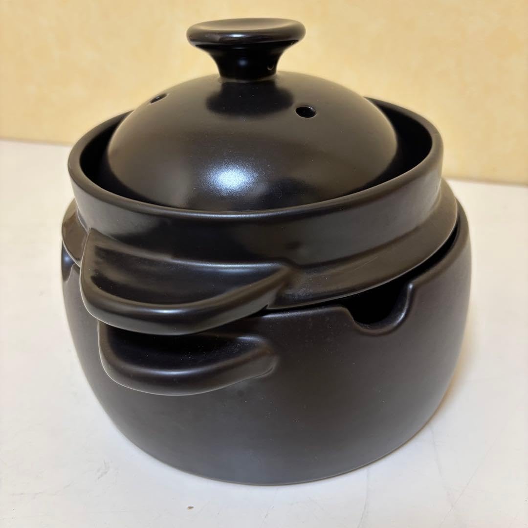 Amazon | クリヤマ 黒楽 かまどご飯釜 大 WA-030 | ノーブランド品