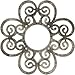 Ekena Millwork CMPP32COAWS Cohen Architectural Grade PVC Pierced, Antiqued Warm Silver Urethane Ceiling Medallions 32"OD x 11"ID x 1"P