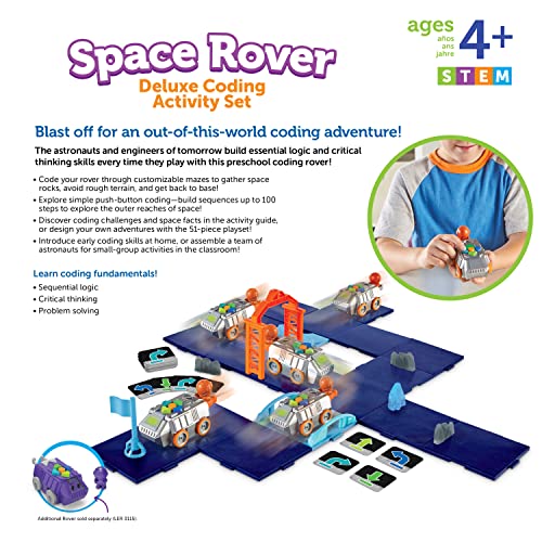Learning Resources LER3114 Space Rover Deluxe Coding Activity Set, 51 Pieces, Ages 4+, Coding For Kids, Coding Toys thumb #5
